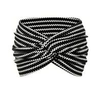 Bandeaux Hiver Serre Bandeau for cheveux ultra-large, élastique, avec nœud croisé, antidérapant, accessoire de sport et fitness tendance(Color-03)