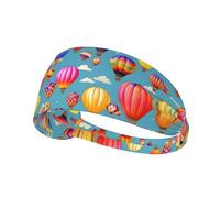 Bandeaux imprimés de ballons colorés à air chaud, bandeaux de fitness, accessoires de cheveux de mode, élastiques de sport