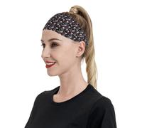 Bandeaux imprimés tête de mort guitare rock pour homme et femme - Bandeaux de transpiration pour course à pied, football, gym, accessoires