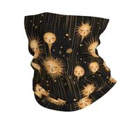 Bandeaux Joli Imprimé Soleil Doré Ultra-Douce Écharpe Demi-Visage Étanche À La Poussière Echarpe Gaiter pour Cyclisme Extérieur Course À Pied