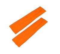 Bandeaux Kylie de 5 cm de large, uni, extensible, unisexe, doux (orange)