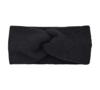 Bandeaux Larges croisés for Femmes, Bandeau élastique tricoté, Chaud, Turban Solide, écharpe Bandana, Accessoires for Cheveux, Hiver pour Cheveux de Femme(Black)