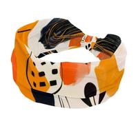 Bandeaux larges et colorés avec blocs abstraits, lignes souples pour femme, bandeau d'entraînement antidérapant pour yoga, fitness, voyage, gym, accessoires pour cheveux