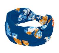 Bandeaux larges et doux, turban à motif papillon sans couture pour femme, bandeau croisé à nœud torsadé, bandeau extensible, accessoires pour cheveux tendance