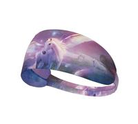 Bandeaux larges pour femmes et hommes - Bandeau tendance pour cheveux de Pegasus Live in Fairyland - Tissu doux extensible pour le maquillage, le yoga, la course à pied, le sport et l'entraînement