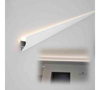 Bandeaux LED Pour Montage En Surface, Au Plafond, Linéaires, Profilés En Aluminium Pour Éclairage Indirect Et Direct, Éclairage D'ambiance Idéal Pour Le Salon, La Chambre Et Le Couloir(White,1m-220v)