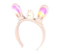 Bandéaux Lumineux Accessoire de Tête en Forme de Lapin | Accessoires de Pâques pour Cheveux Filles Fêtes Cadeaux Festivals Décoration