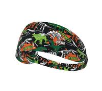 Bandeaux noirs de 11 cm de large pour femmes - Bandeaux en forme de squelette de dinosaure pour cheveux pour femmes, bandeaux pour cheveux pour femmes