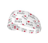 Bandeaux noirs de 11 cm de large pour femmes - J'aime mon papa, bandeaux pour cheveux pour femmes, bandeaux pour cheveux pour femmes