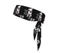 Bandeaux Noirs pour Chiens Pitbull, Bandeaux Anti-Transpiration Ajustables pour Cheveux, Parfaits pour Le Tennis, Le Basketball et la Course à Pied. Idéaux pour Les Enfants et Les garçons.