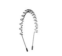 Bandeaux Ondulés Élastique 1/50pcs unisexe noir élastique antidérapant Simple bandeaux en métal for hommes femmes ondulé bandeau printemps cheveux cerceau accessoires(20pcs)