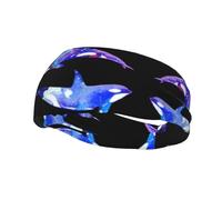 Bandeaux Orca pour Cheveux Courts Unisexes, élastiques pour Cheveux de Femme, antidérapants, pour Le Sport et Le Yoga