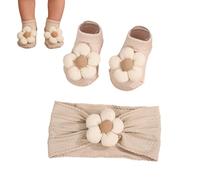 Bandeaux pour | Bandeaux Fleuris Mignons | Set de et Chaussettes à Fleurs - Pour Garçons et Filles, Idéal pour Marche, Photo, Maison, Extérieur, Anniversaire, Baptême, Quotidien