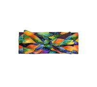 Bandeaux pour bébé à écailles de poisson arc-en-ciel pour filles et nouveau-nés - Bandeau doux, extensible et réglable pour bébé de 0 à 24 mois