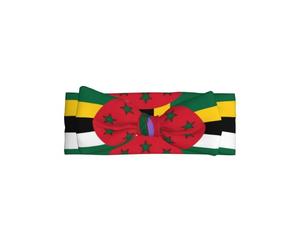 Bandeaux pour bébé fille avec imprimé drapeau de la Dominique, doux, extensible, accessoire pour cheveux pour bébé de 0 à 6 mois