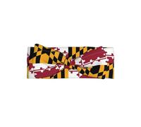 Bandeaux pour bébé fille nouveau-né Drapeau du Maryland - Bandeau doux, extensible et réglable pour bébé de 0 à 24 mois