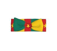 Bandeaux pour bébé motif drapeau du Cameroun pour filles nouveau-nés - Bandeau doux, extensible et réglable pour bébé de 0 à 24 mois