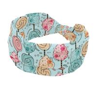 Bandeaux pour femme, bandeau large à motif de barbe à papa, bandeau noué torsadé, bandeau élastique doux, accessoires pour cheveux tendance