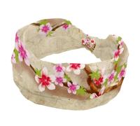 Bandeaux pour femme, style japonais avec fleurs de pêcher, large bandeau, bandeau élastique croisé, bandeau turban pour le sport, l'entraînement