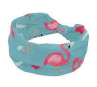 Bandeaux pour femmes, accessoires pour cheveux doux, large bandeau élastique flamant rose, pour entraînement, Yaga, course à pied, randonnée, exercice