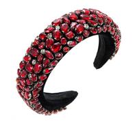 bandeaux pour femmes BKSYOFU - bijoux de cheveux baroques incrustés de diamants, fait à la main, tête de mort haute, bijoux de fête pressés