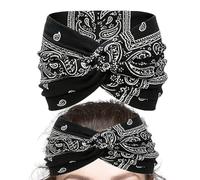Bandeaux pour Femmes Boho | Bandeau Sport Respirable - Accessoires pour Coiffure avec Imprimé Doux pour Mariage, Yoga, Événements Extérieurs, Filles, Fitness, Course et Tenue Décontractée