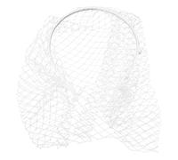 Bandeaux pour femmes et filles - Turban large uni - Bandeau tendance avec voile et strass - Serre-tête en maille - Pour thé et fête