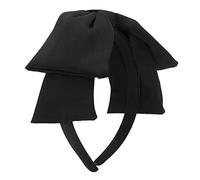 Bandeaux pour femmes rétro mignon double nœud noir mince bandeau de cheveux coiffure coiffe