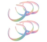 Bandeaux pour Filles 6pcs 5cm en Tissu, Sequins Multicolores Noël | Largeur 5cm, Design à Haut Sommet, Lot Partageable pour Coiffures D’garçon Fille, Soirées et Usage Quotidien