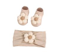 Bandeaux Pour Filles - Bandeaux Fleuris Mignons | Set Serre-tête et Chaussettes Florales - Pour Garçons et Filles, Idéal pour Marche, Photo, Maison, Extérieur, Anniversaire, Baptême, Quotidien,