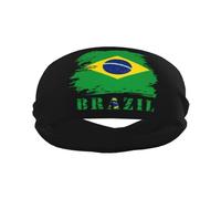 Bandeaux pour hommes Vintage Brésil Drapeau brésilien Entraînement Sport Bandeaux pour hommes Absorbé Bandeau Mode Large Bandeau pour la course à pied Basketball Football Cyclisme Tennis
