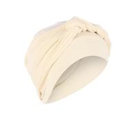 Bandeaux respirants pour femmes Bonnet pré-noué Turban Tête africaine Wrap Headwear Casquette Sac de tennis Tête, beige, taille unique