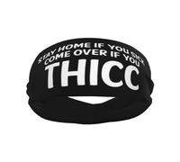 Bandeaux Restez chez Vous si Vous êtes Malade Venez chez Vous si Vous êtes Bien en Chair Bandeau de Sport Évacuation de l'humidité Bandeaux pour Cheveux Unisexe Adulte