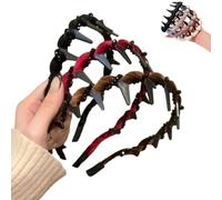 Bandeaux rétro en perles artificielles Cranium pour femme, antidérapants, faciles à porter dans les deux sens, pour créer du volume sans effort pour fête, mariage, maison (couleur 3cps-c)