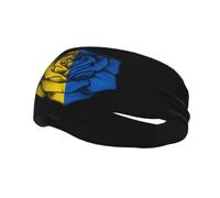 Bandeaux Rose Drapeau de l'Ukraine Bandeau de Sueur pour Femmes Hommes-Bandes de Transpiration de Yoga pour Le Sport Fitness-60