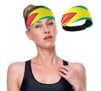 Bandeaux souples antidérapants pour femme avec drapeau de la Guyane pour le football, le lavage du visage, le basket-ball, le tennis