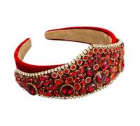 Bandeaux Strass - Strass 12,5x15cm | Rétro Scintillant Dur Mode Cheveux Bandes | Élégant Femmes Cheveux Accessoires Pour Quotidien Extérieur Jardin Hiver Fête Anniversaire Festival Noël Vacanc