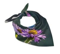 Bandeaux unisexes de 63,5 x 63,5 cm à col carré, beau bandana papillon violet pour hommes et femmes, bandeau élégant, mouchoir multi-usages, foulard pour cheveux