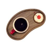 Bandeja Mesa Café - Retro Madera, Soporte Snacks Y Charcutería | Bandeja Servir Comida Postres Velas Decoración Hogar Salón Dormitorio Cocina Mostrador Oficina