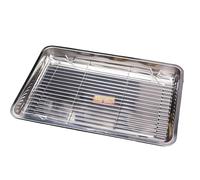 Bandejas Para Hornear - Bandeja de Hornear Metálica Antiadherente | Acero Inoxidable Con Rejilla De Enfriamiento Para Fruta Verdura Carne Pan Pastel Cocina Coccion Hogar Apartamento