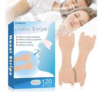 Bandelette Nasale,120 Pièces Taille Large Anti Ronflement Pour Une Meilleure Respiration,Bandes Nasales Extra Fortes Pour Soulager Le Nez Bouché Rhume,Allergies,Anti Ronflement Efficace Puissant