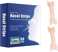 Bandelette Nasale,50 Pièces Nasales Anti Ronflement Nasales Réduisant Ronflements Écarteur De Narines Bande Nasales Vous Aide À Mieux Respirer,Pour Dormir Et Faire De L'exercic[Z931]