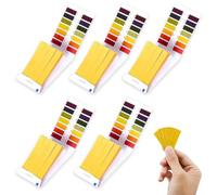 Bandelette pH, 400 Bandelettes de Test de valeur pH, plage de mesure 1-14, papier de test tournesol pour la aquariums salive Eau Test de sol (5x pack de 80)