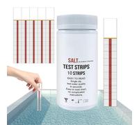 Bandelette Test Piscine Au Sel - 10 Pièces Tests D’Eau Salée Pour Piscine Et Spa, Rapides Bandes De Test De Sel Pour Bain À Remous | Détection Teneur En Chlorure Sodium, Testeur Chlore Eau De Piscines
