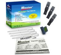 Bandelettes 3 en 1 bilan lipidique pour lecteur de cholesterol Mission Acon