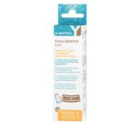 BAYROL Quicktest Lot de 50 bandelettes de test 5 en 1 pour piscine, pH, chlore, brome, alcalinité, dureté totale, acide cyanurique, testeur d'eau pour piscine, bandelettes de test de chlore de piscine