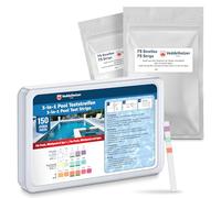 Bandelettes de test 3 en 1 Veddelholzer pour piscine (150 pièces) - Mesurent le pH, le chlore libre et l'alcalinité - Analyse rapide de l'eau pour piscine, jacuzzi et spa