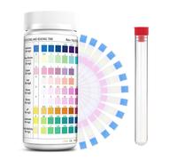 Bandelettes De Test 9 En 1 Pour Aquarium,100 Bandelettes De Test Pour Aquarium,Accessoires Pour Mesurer Le Ph,La Dureté De L'eau,Le Chlore Et Les Nitrites (9 En 1)