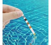 Bandelettes de test de piscine 6 en 1 pour le chlore, le pH, l'alcalinité, le CYA et la dureté - 50 bandelettes de haute qualité dans un flacon étanche