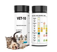 Bandelettes De Test D'urine Pour Animaux De Compagnie, 100 Tests De Parametres D'analyse D'urine Pour Chiens, Chats, Veterinaires, Tests Precis Pour V